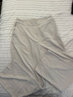 Rachel Zoe Light Cream Wide-Leg Trousers